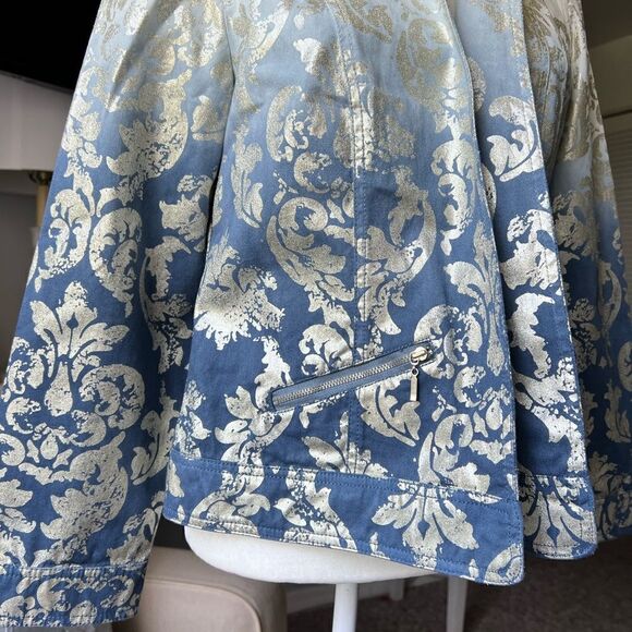 Chico’s Novelty Foiled Jacket - Picture 5 of 7